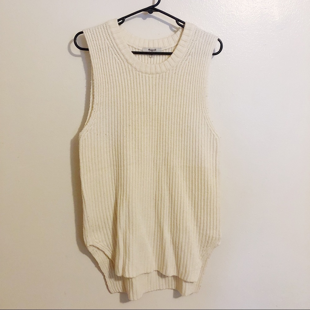Madewell sleeveless tunic sweater